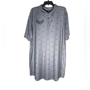 Circle 1 Ricky Wysocki Sockibomb Dinosaur Disc Golf Polo Shirt Mens size 3XL